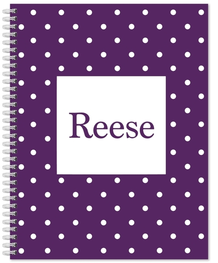 Polka Dot Spiral Notebook