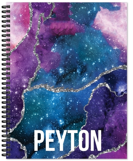 Agate Galaxy Spiral Notebook