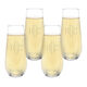Chaumont 7.75 oz. Stemless Champagne Flutes Set of 4 Image 1 of 3