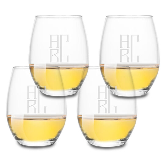 Chaumont 20.25 oz Wine Stemless Glassware Set of 4