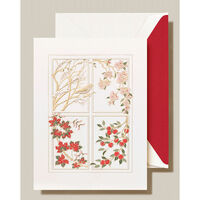Engraved Four Seasons Boxed Folded Holiday Cards