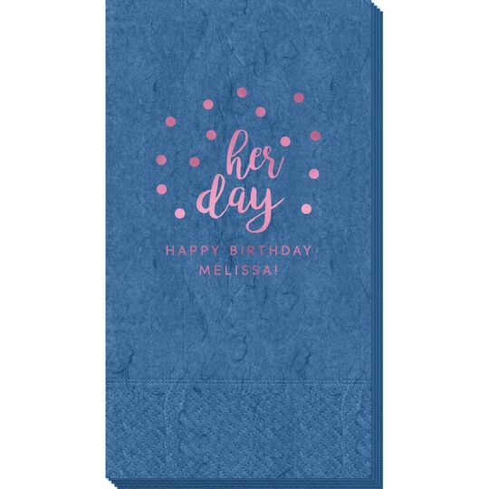Confetti Dots Her Day Bali Guest Towels