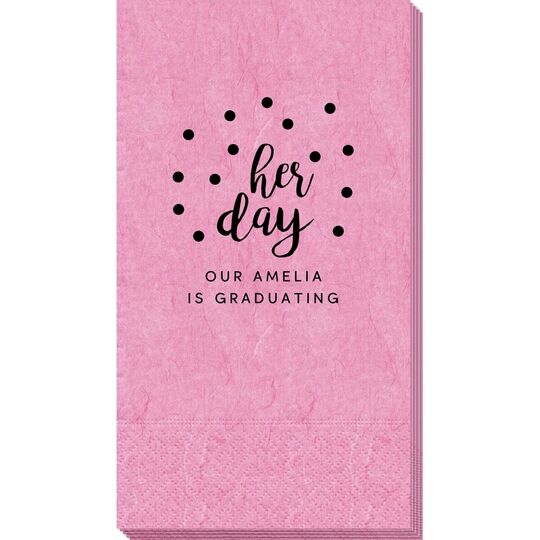 Confetti Dots Her Day Bali Guest Towels