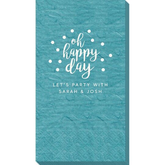 Confetti Dots Oh Happy Day Bali Guest Towels