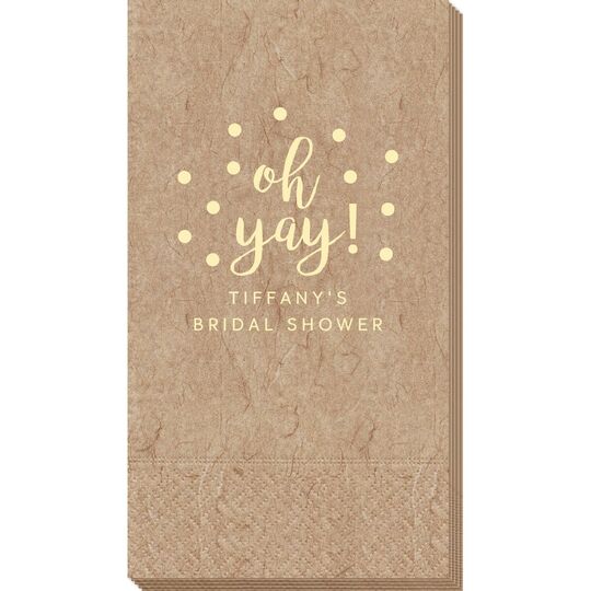 Confetti Dots Oh Yay! Bali Guest Towels