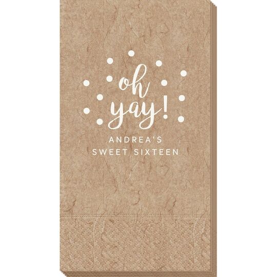 Confetti Dots Oh Yay! Bali Guest Towels