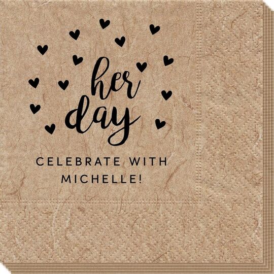 Confetti Hearts Her Day Bali Napkins