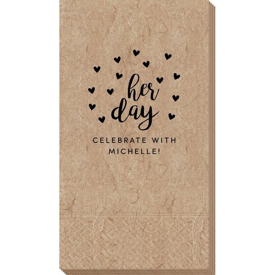 Confetti Hearts Her Day Bali Guest Towels
