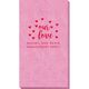 Confetti Hearts Our Love Bali Guest Towels Image 5 of 5
