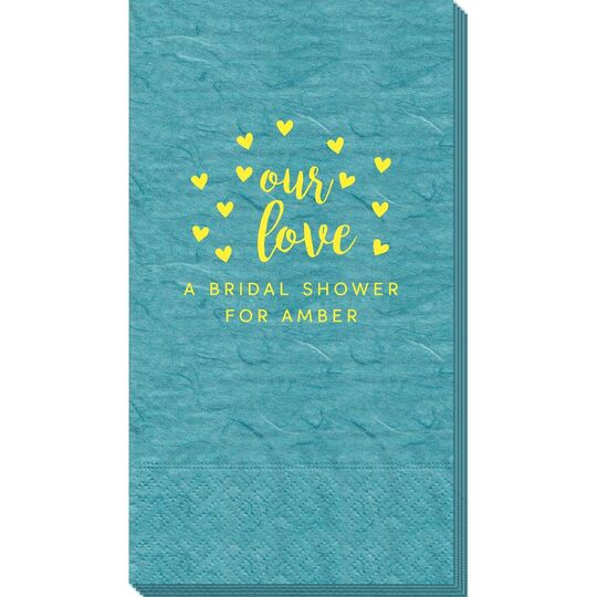 Confetti Hearts Our Love Bali Guest Towels