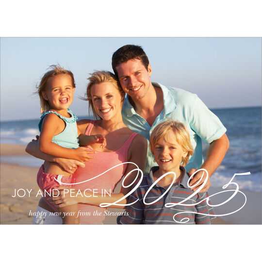 Big New Year Holiday Photo Cards