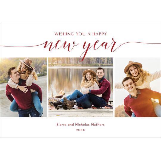 New Beginnings Multi Photo New Year Cards