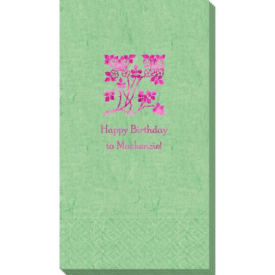 Floral Design Bali Guest Towels