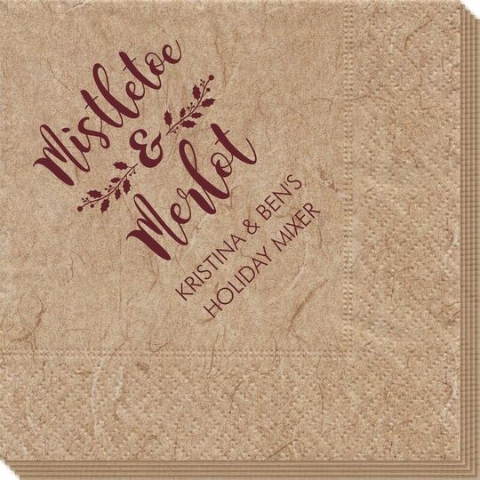 Mistletoe and Merlot Bali Napkins