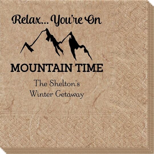 Relax You're On Mountain Time Bali Napkins