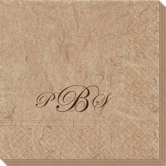 Elegant Script Monogram Bali Napkins