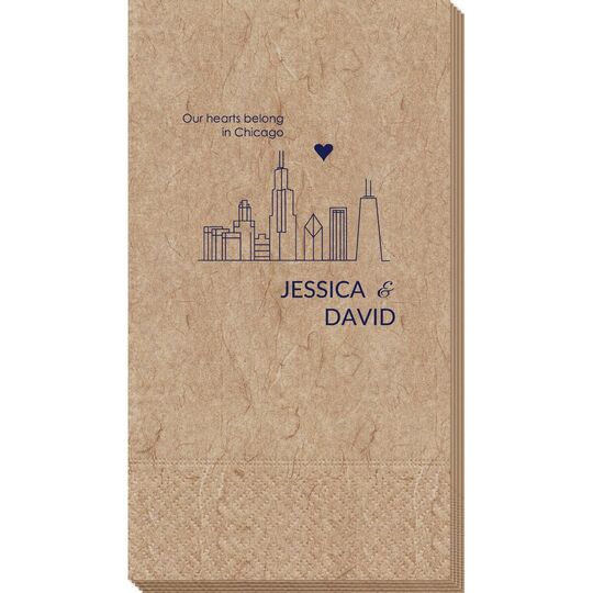 We Love Chicago Bali Guest Towels