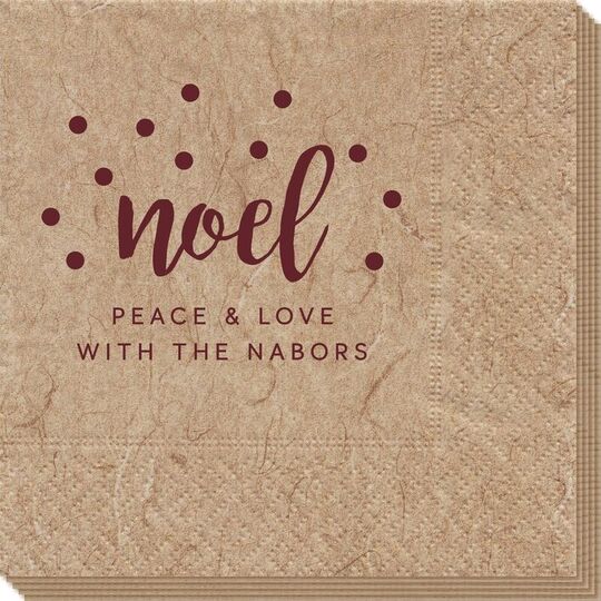 Confetti Dots Noel Bali Napkins