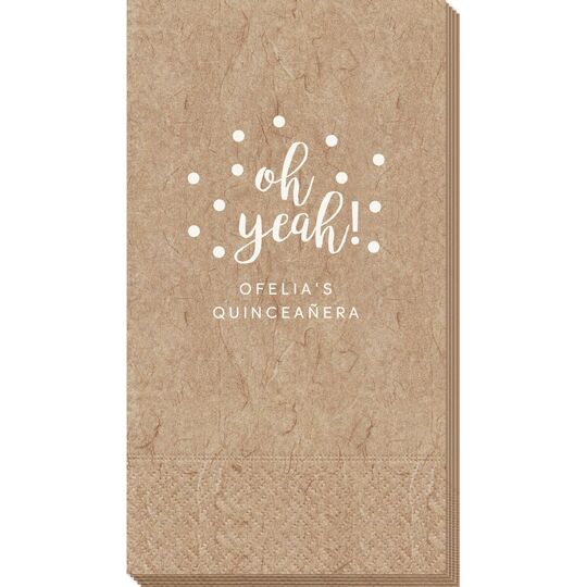 Confetti Dots Oh Yeah! Bali Guest Towels