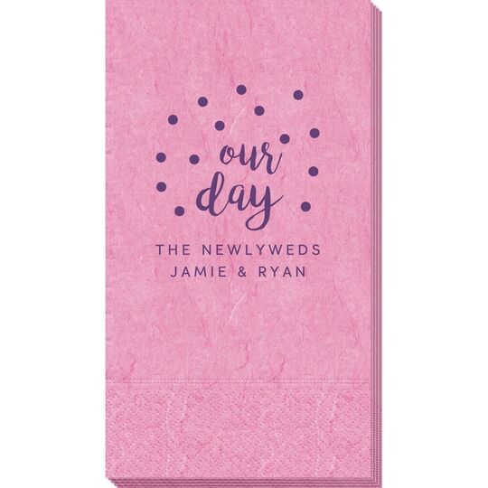 Confetti Dots Our Day Bali Guest Towels