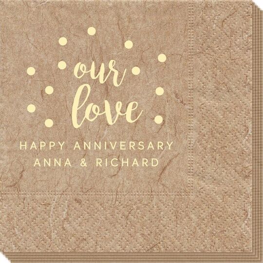 Confetti Dots Our Love Bali Napkins