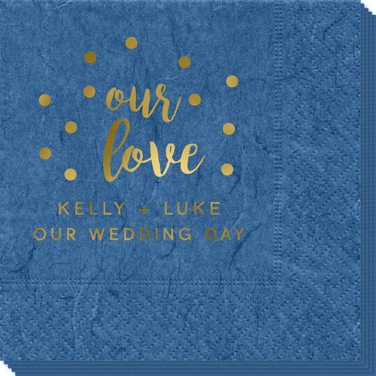 Confetti Dots Our Love Bali Napkins