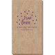 Confetti Dots True Love Bali Guest Towels Image 1 of 2