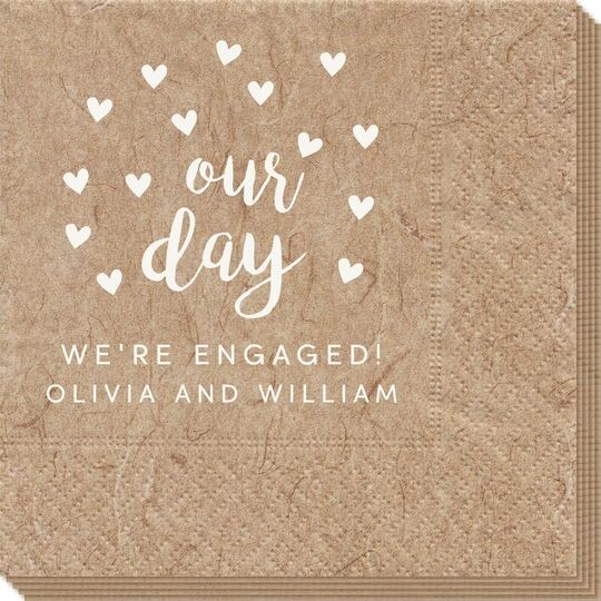 Confetti Hearts Our Day Bali Napkins