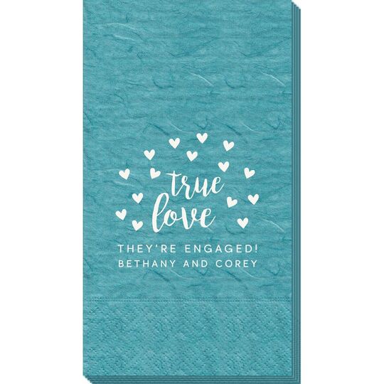 Confetti Hearts True Love Bali Guest Towels