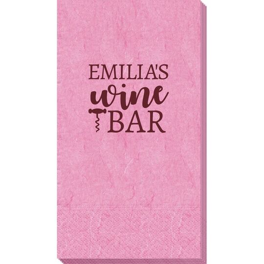 Corkscrew Wine Bar Bali Guest Towels