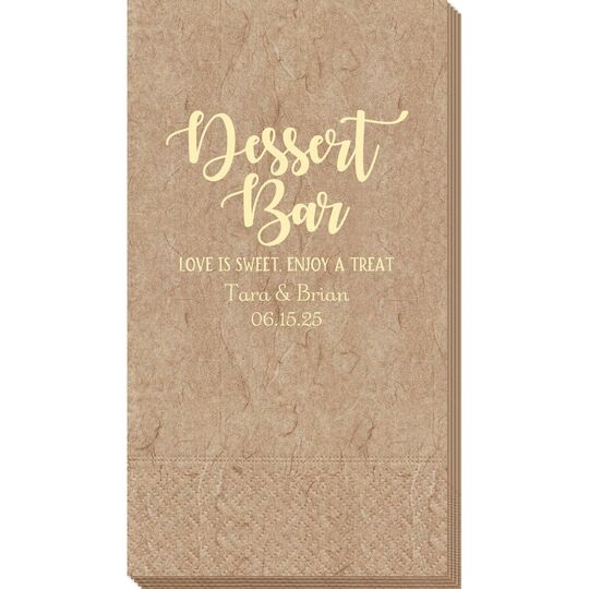 Dessert Bar Bali Guest Towels