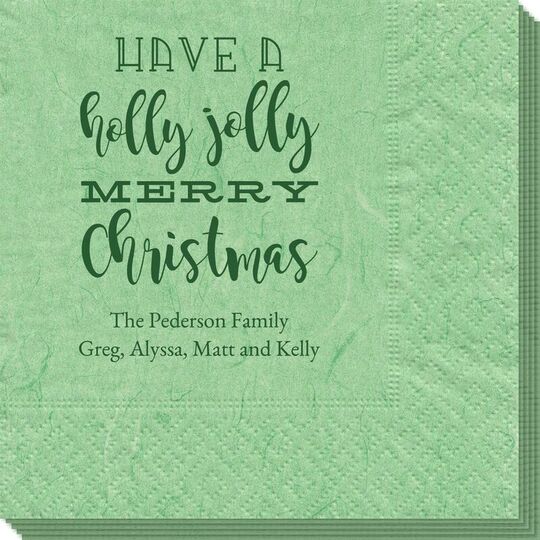 Holly Jolly Christmas Bali Napkins