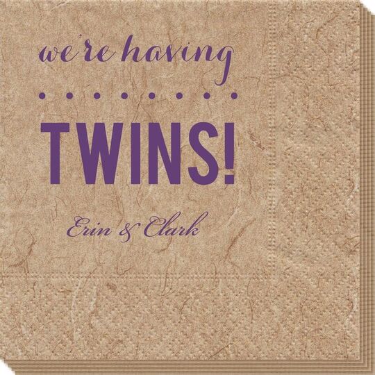 We're Having Twins Bali Napkins