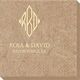 Shaped Diamond Monogram with Text Bali Napkins Image 1 of 2