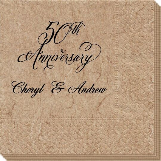 Pick Your Elegant Anniversary Year Bali Napkins