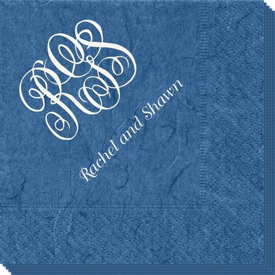 Script Monogram with Text Bali Napkins