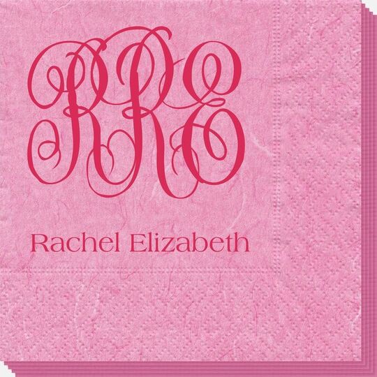 Script Monogram with Text Bali Napkins