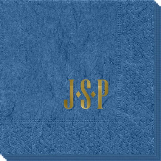 Simple 3 Initials Monogram Bali Napkins