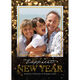 Happiest New Year Gold Foil Flat Holiday Photo Cards Image 1 of 2