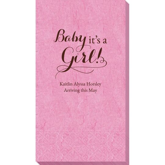 It's A Girl Bali Guest Towels