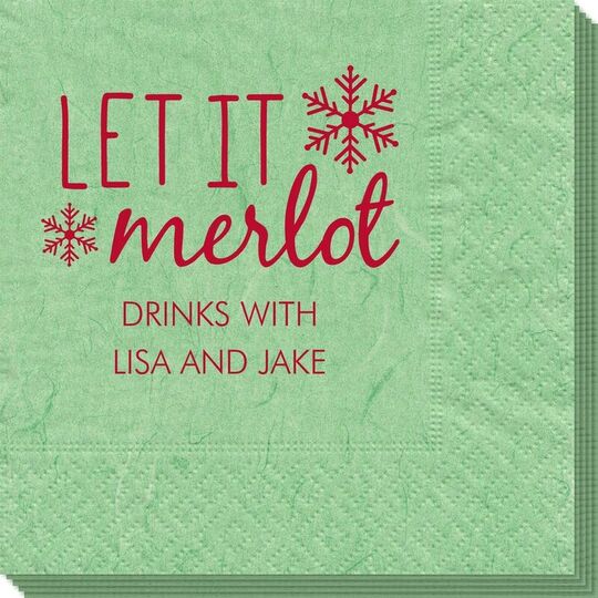 Let It Merlot Bali Napkins