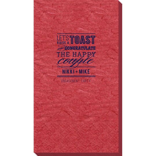 Let's Raise a Toast Bali Guest Towels