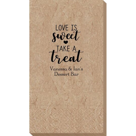 Love is Sweet Take a Treat Bali Guest Towels