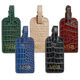 Personalized Crocodile Embossed Leather Luggage Tags Image 1 of 8