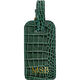 Personalized Crocodile Embossed Leather Luggage Tags Image 7 of 8