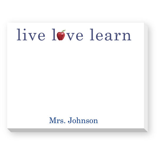Live Love Learn Dittie Notepads
