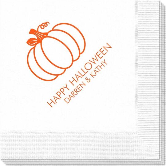 Pumpkin Silhouette Napkins