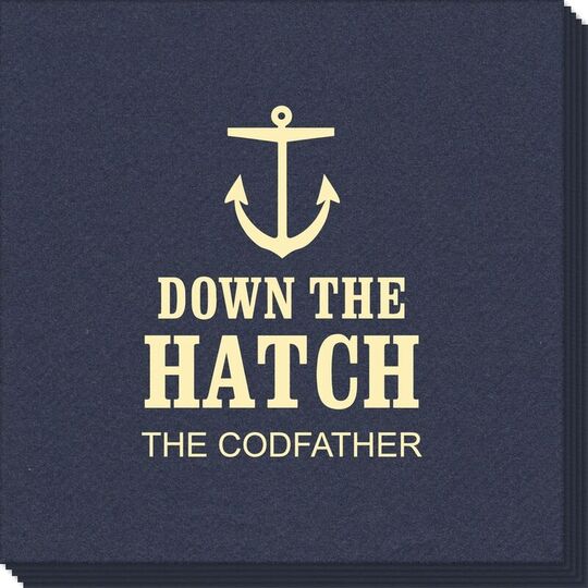 Down The Hatch Linen Like Napkins