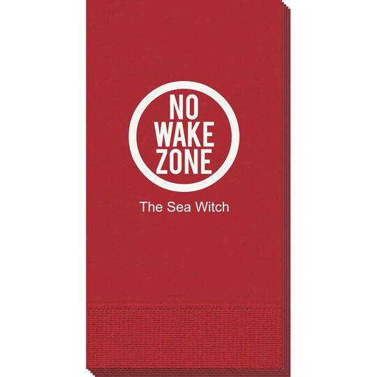 No Wake Zone Guest Towels