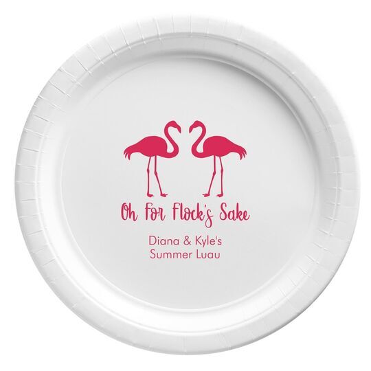 Oh For Flock's Sake Paper Plates